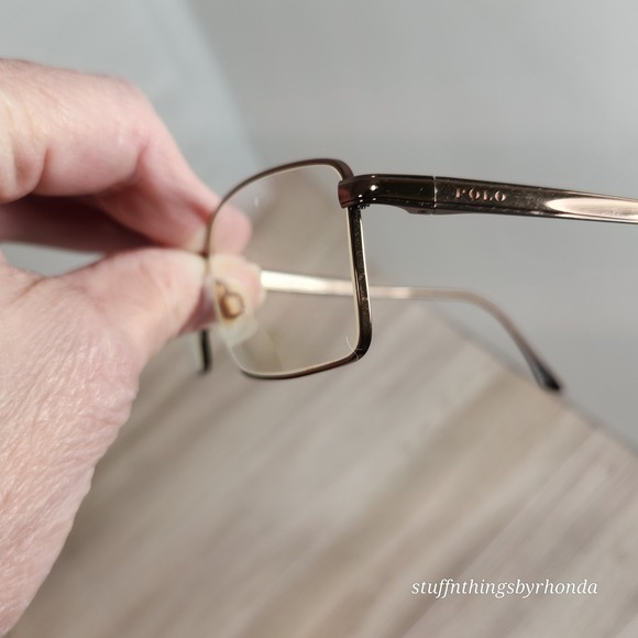 RALPH LAUREN 1036 SQUARE FULL RIM  EYEGLASSES FRAMES 55-18-140 Made In ITALY - Picture 3 of 10